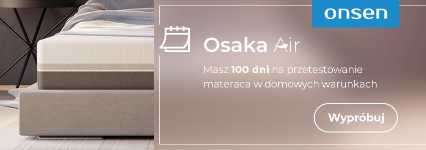 Materac Osaka Air, materac na rwę kulszową, najlepszy materac, materac na kręgosłup, materac rehabilitacyjny