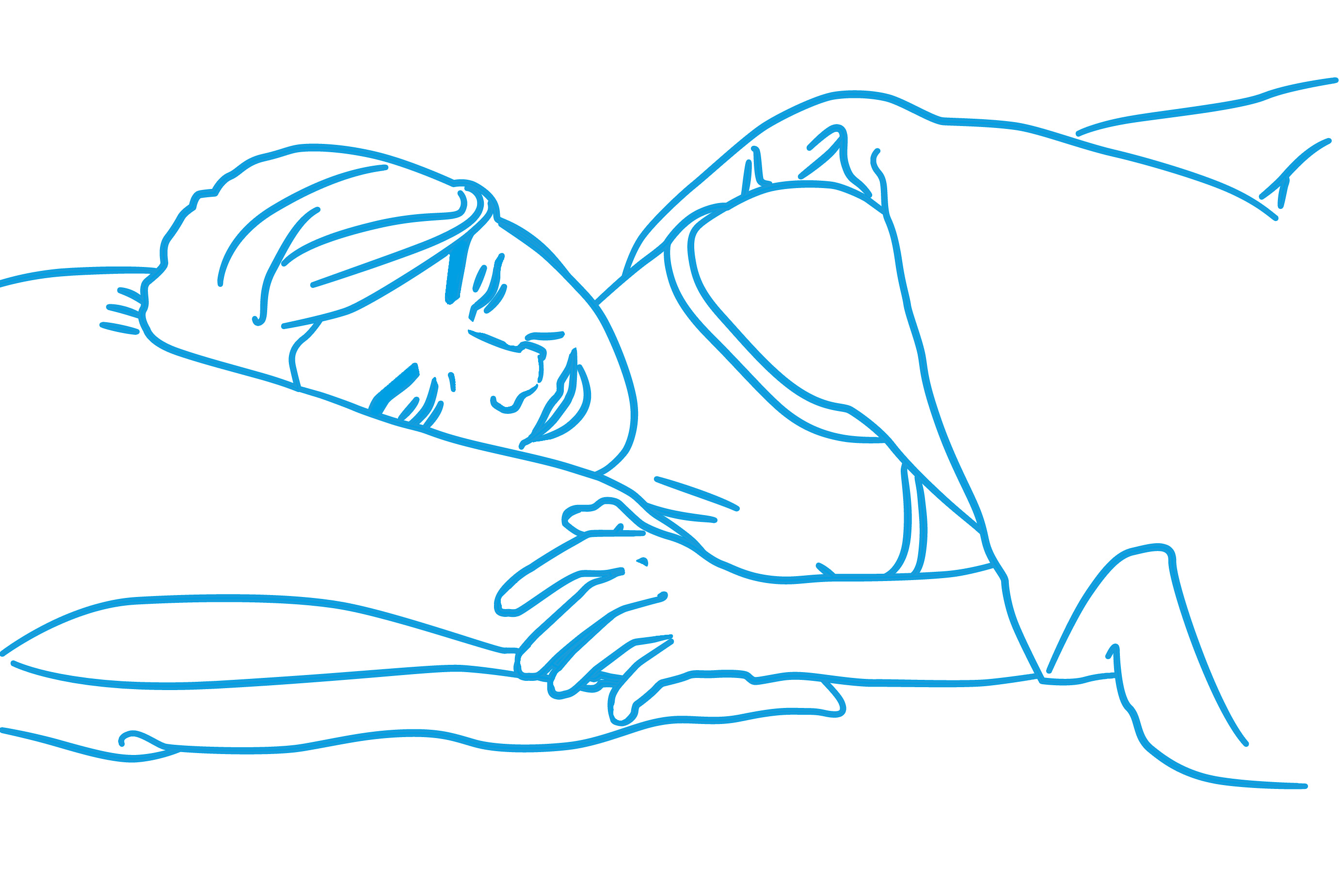 Zdrowe pozycje do spania, komfort snu, spanie na boku