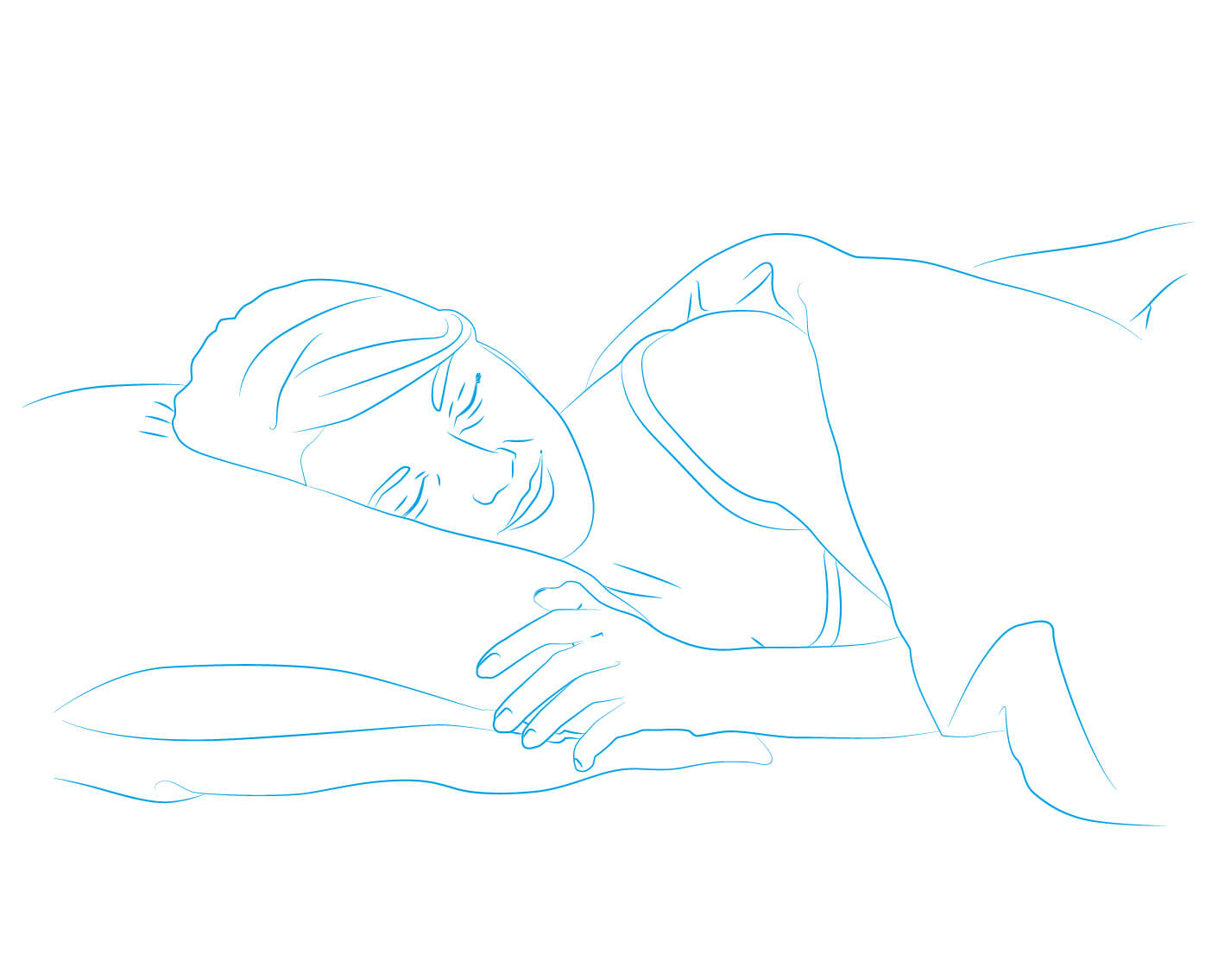 Spanie na wznak, w jakiej pozycji spać, spanie bez poduszki, poduszka ortopedyczna